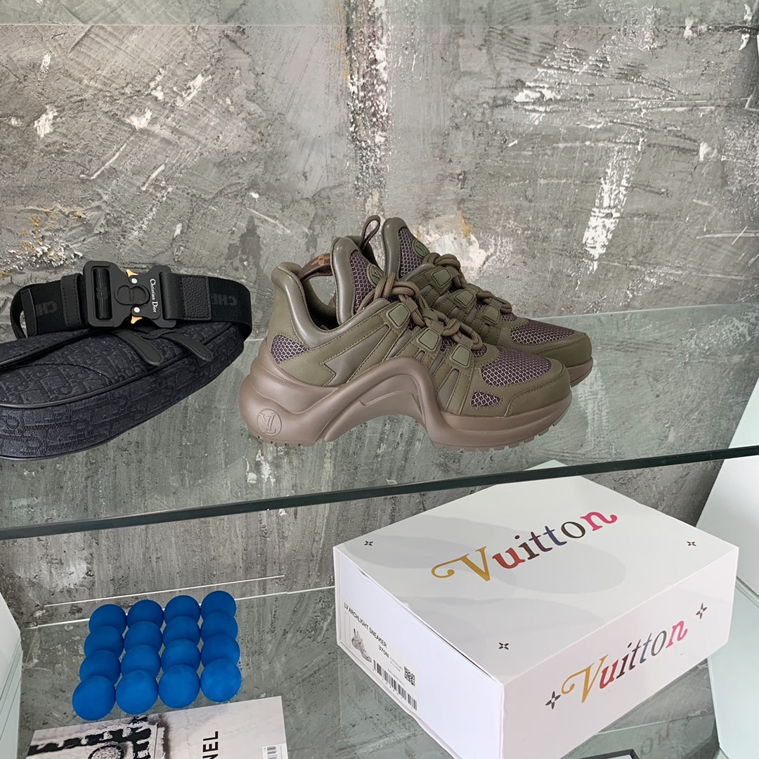 LV鞋-LV老爹鞋（軍綠）