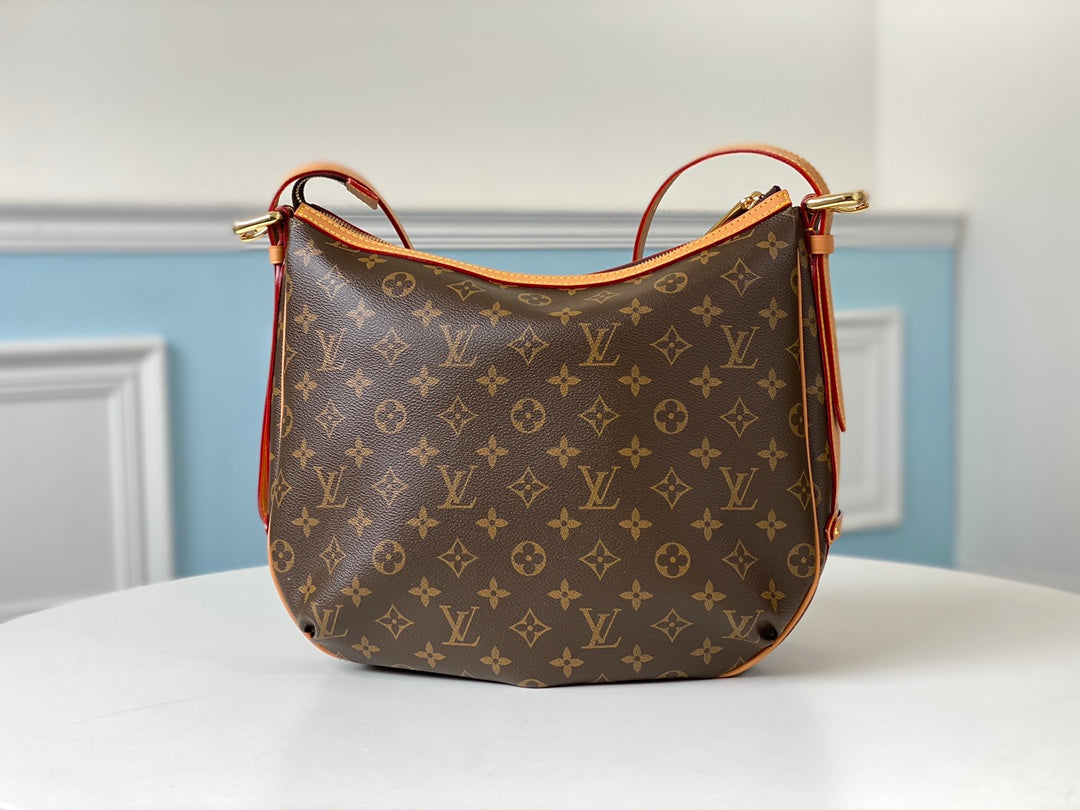 LV M40075 老花 Tulum 中古金豆手袋