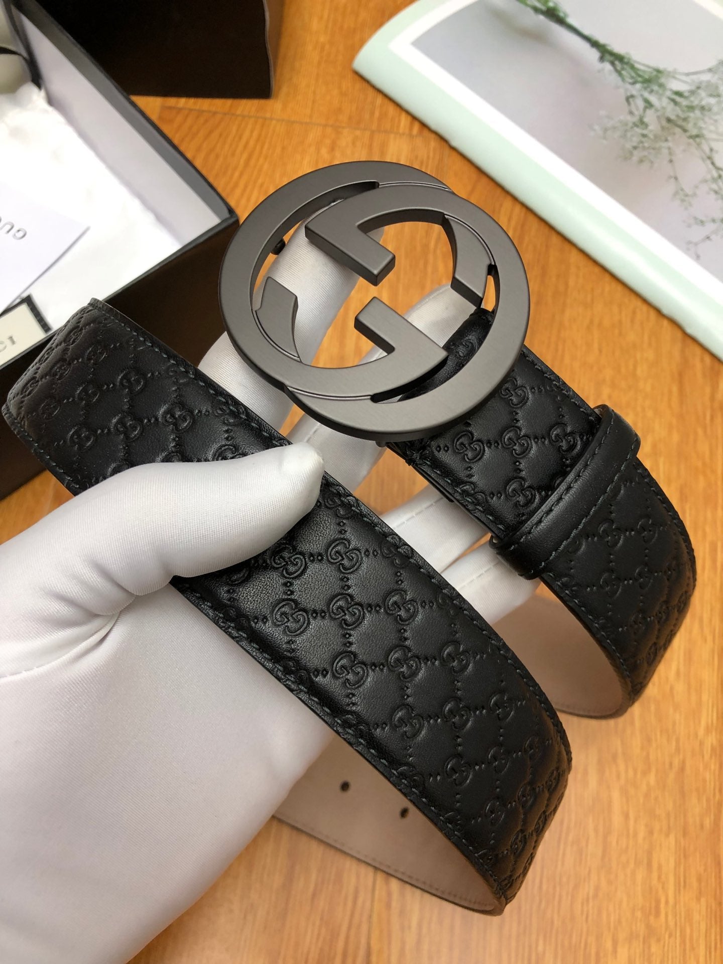 古G家-皮帶-3.8cm-男款
