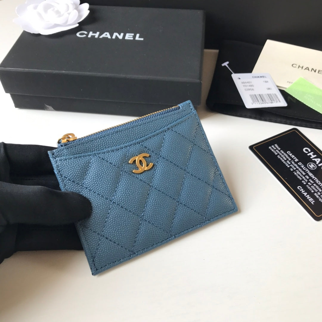 Chanel 拉鍊卡包-扁卡包