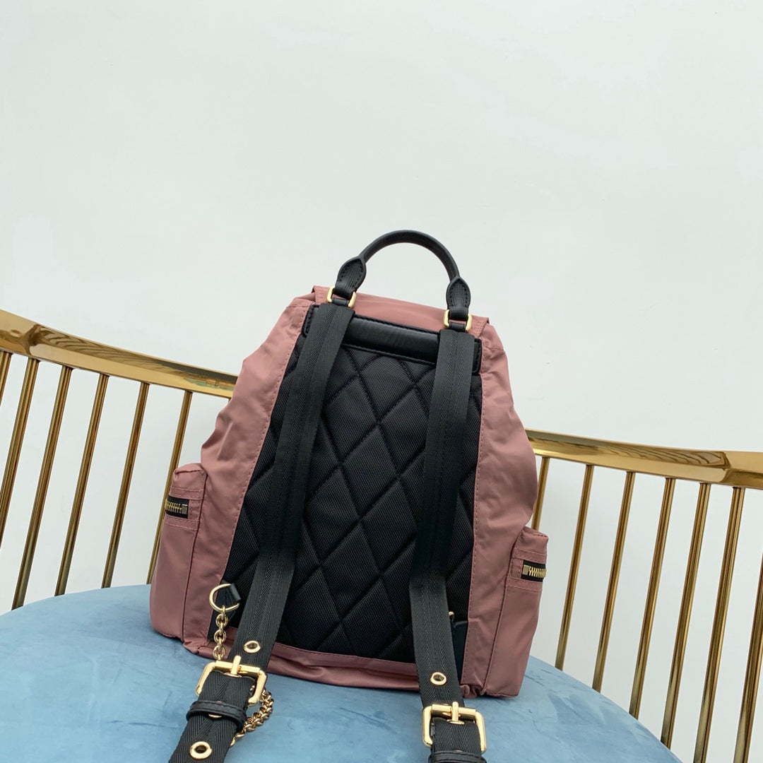 巴B家-Rucksack軍旅背包 粉色 中號