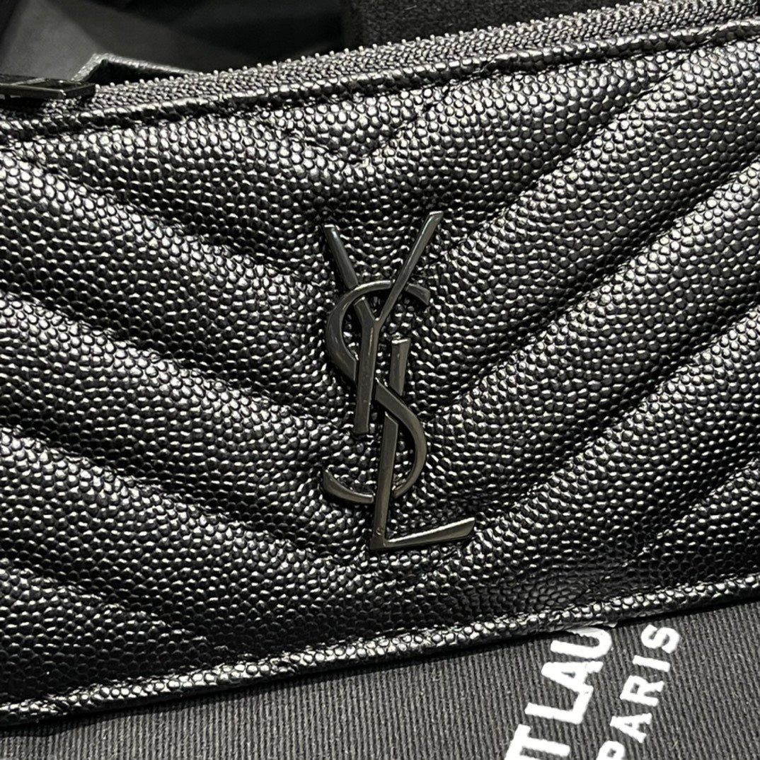 YSL 新品卡包_黑色黑扣