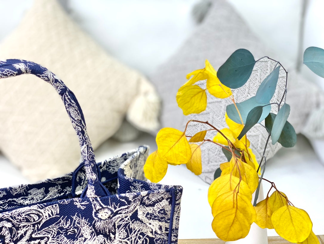 Dior Book Tote-小號36.5cm-深藍老虎