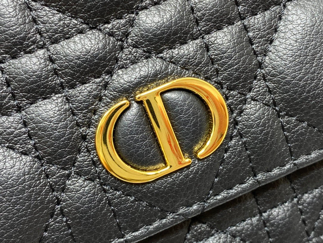 Dior-Caro 菱格紋 小牛皮 鍊條包