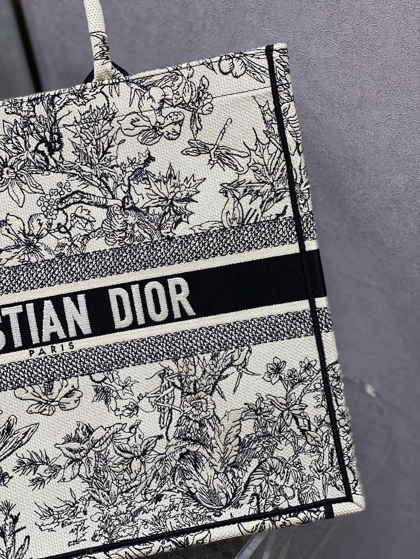 Dior Book Tote-大號41.5cm-蜻蜓系列