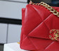 Chanel 19Bag-小號紅色