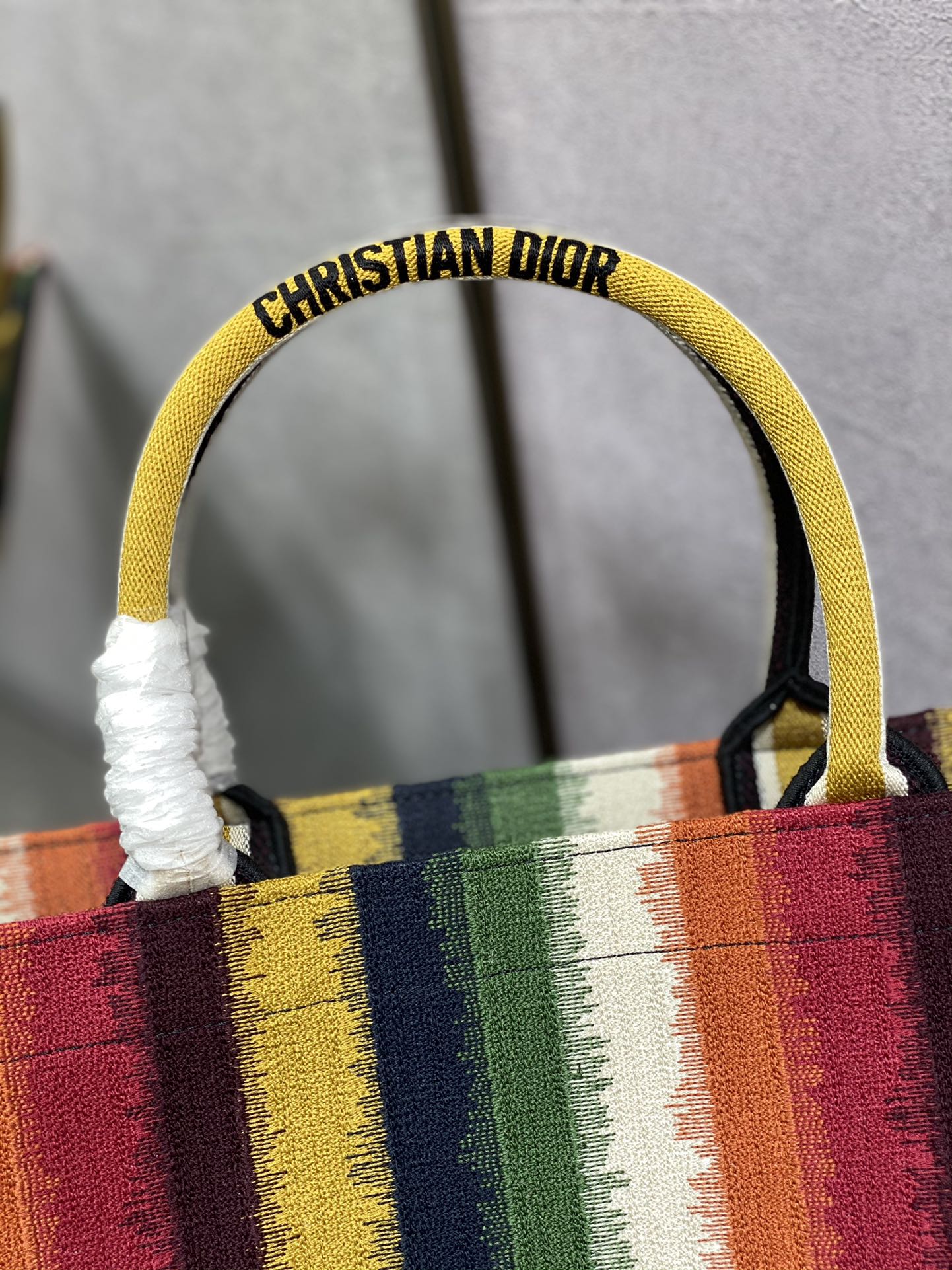 Dior Book Tote-大號41.5cm-彩色條紋