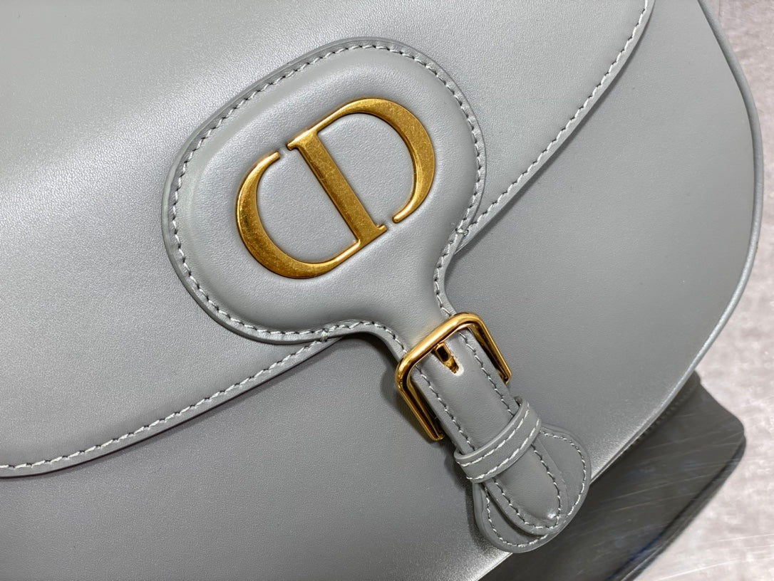 Dior Bobby-大號27cm-岩石灰牛皮
