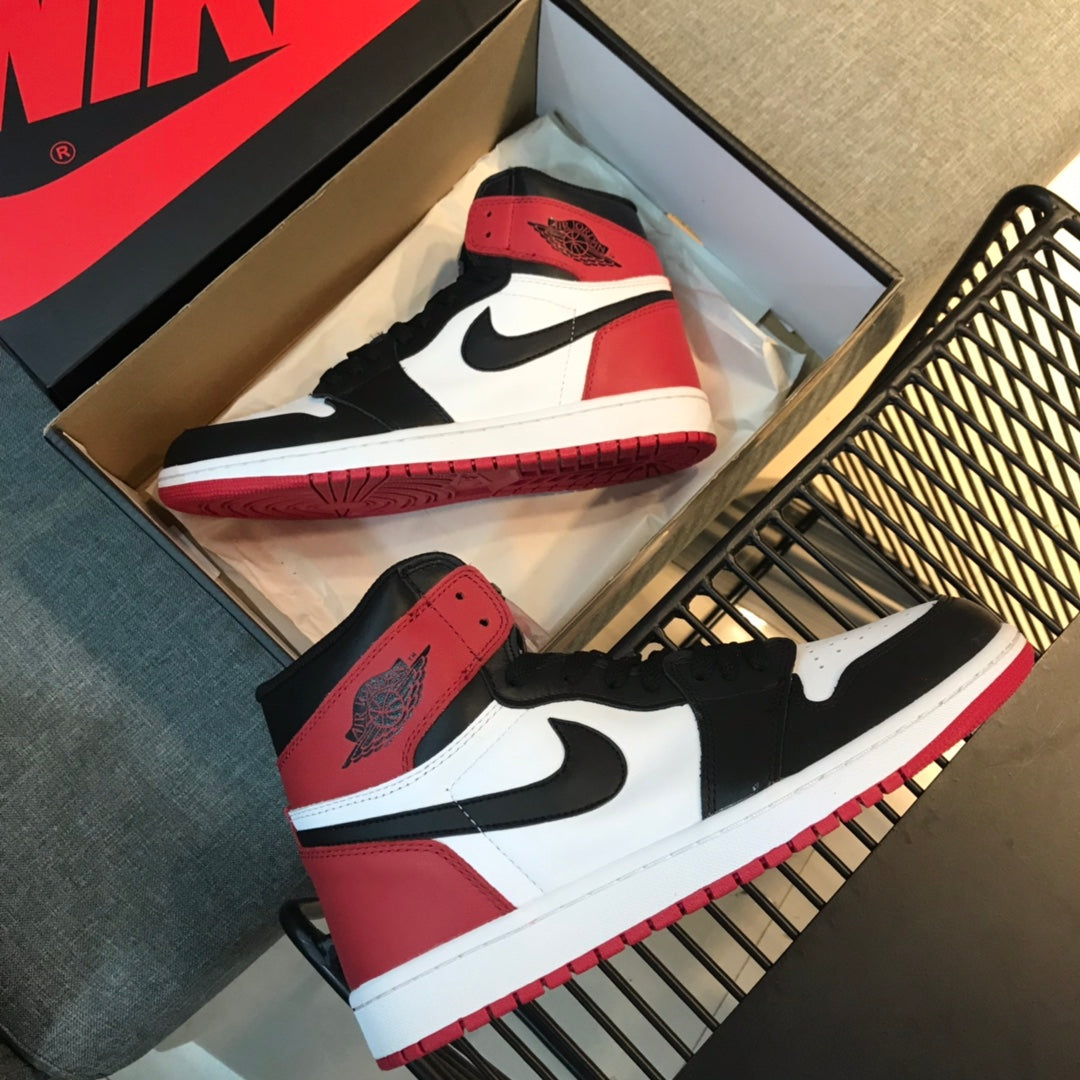 N1K-AJ1Mid 高筒板鞋 休閒鞋 黑紅色