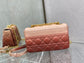 Dior Caro 大號28cm-漸變粉小牛皮