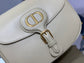Dior Bobby-大號27cm-奶油杏色牛皮