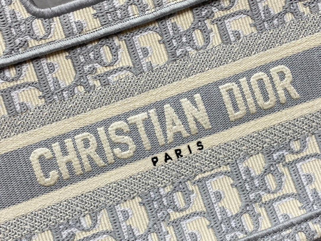 Dior Book Tote-Mini 23cm-灰色老花