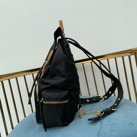 巴B家-Rucksack軍旅背包 黑色 大號