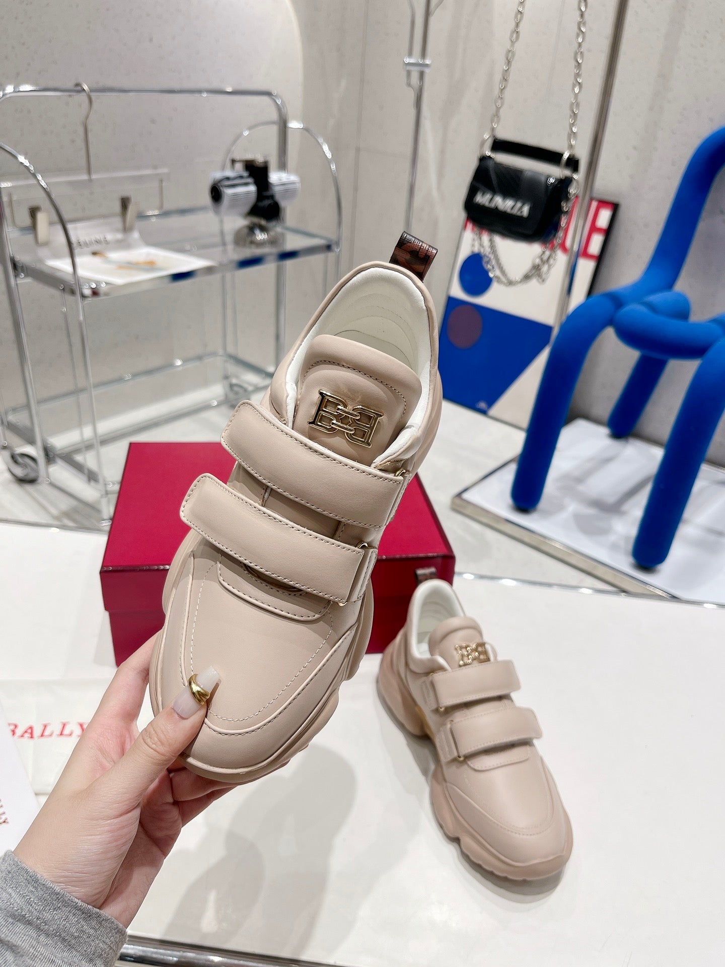 BALLY-2022新款 魔術貼老爹鞋 休閒鞋