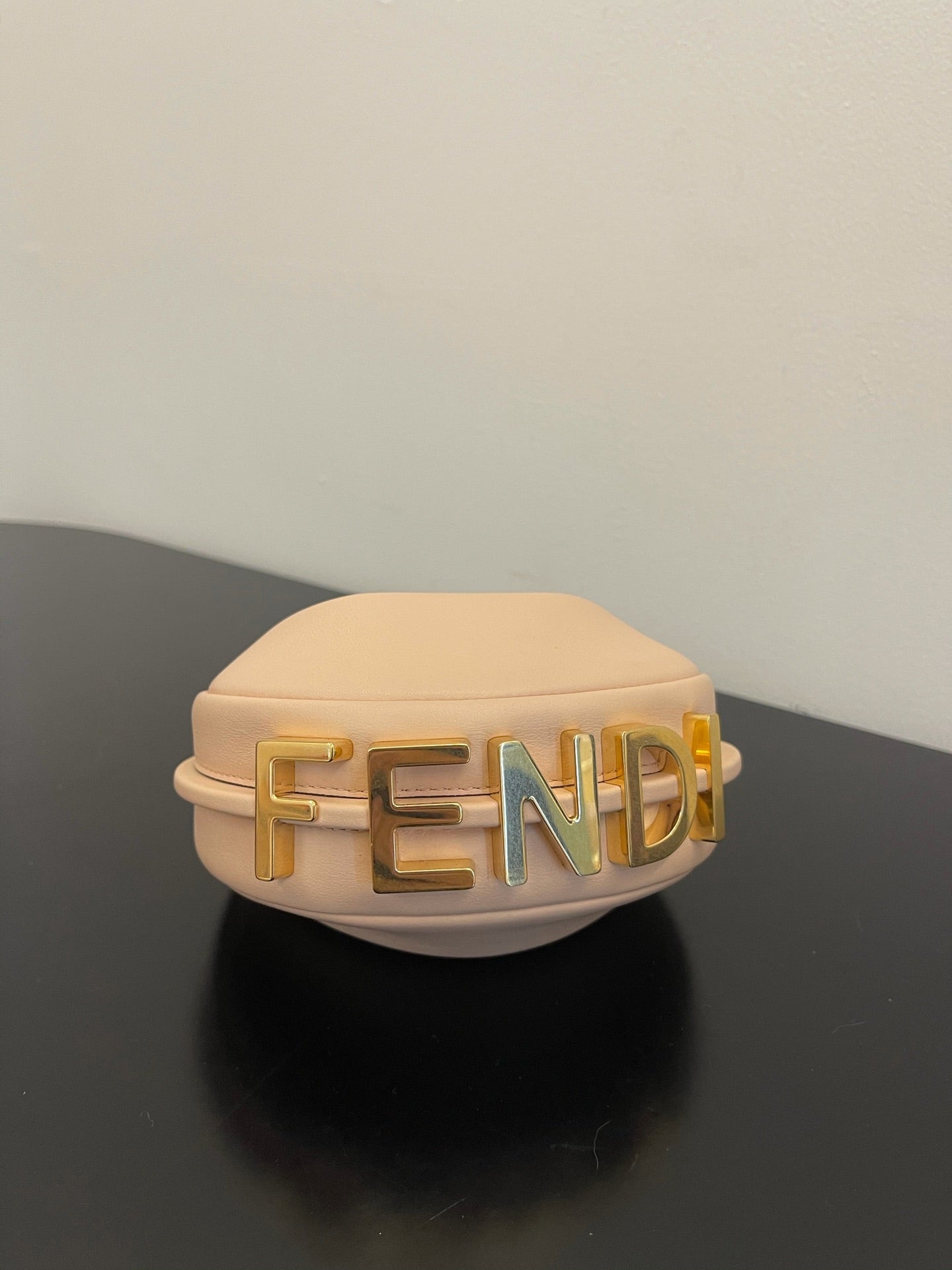 芬F家-Fendigraphy-迷你粉色皮革腋下包