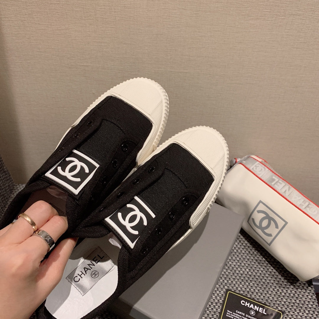 小香家-vintage 中古帆布鞋 黑色