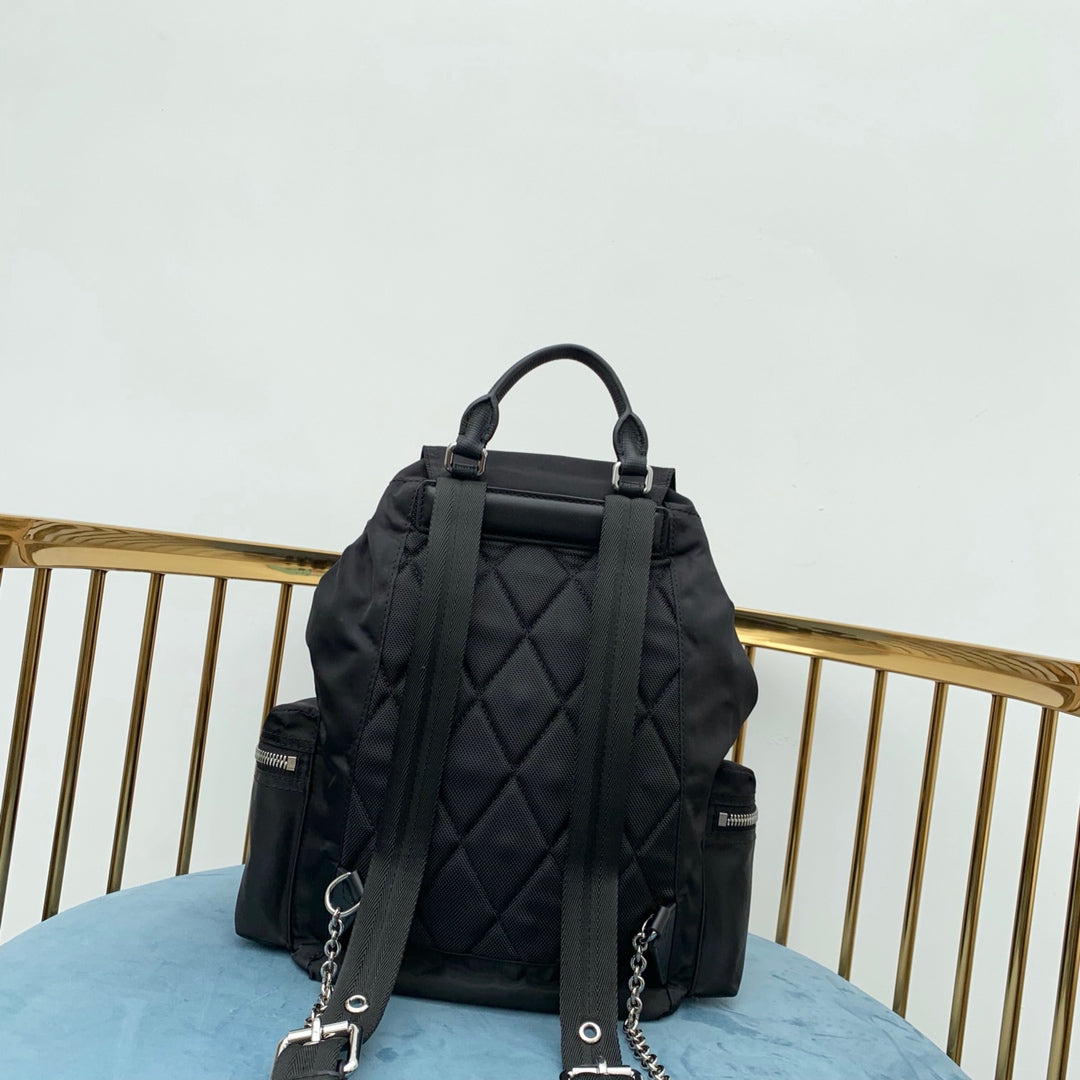 巴B家-Rucksack軍旅背包 黑色 中號