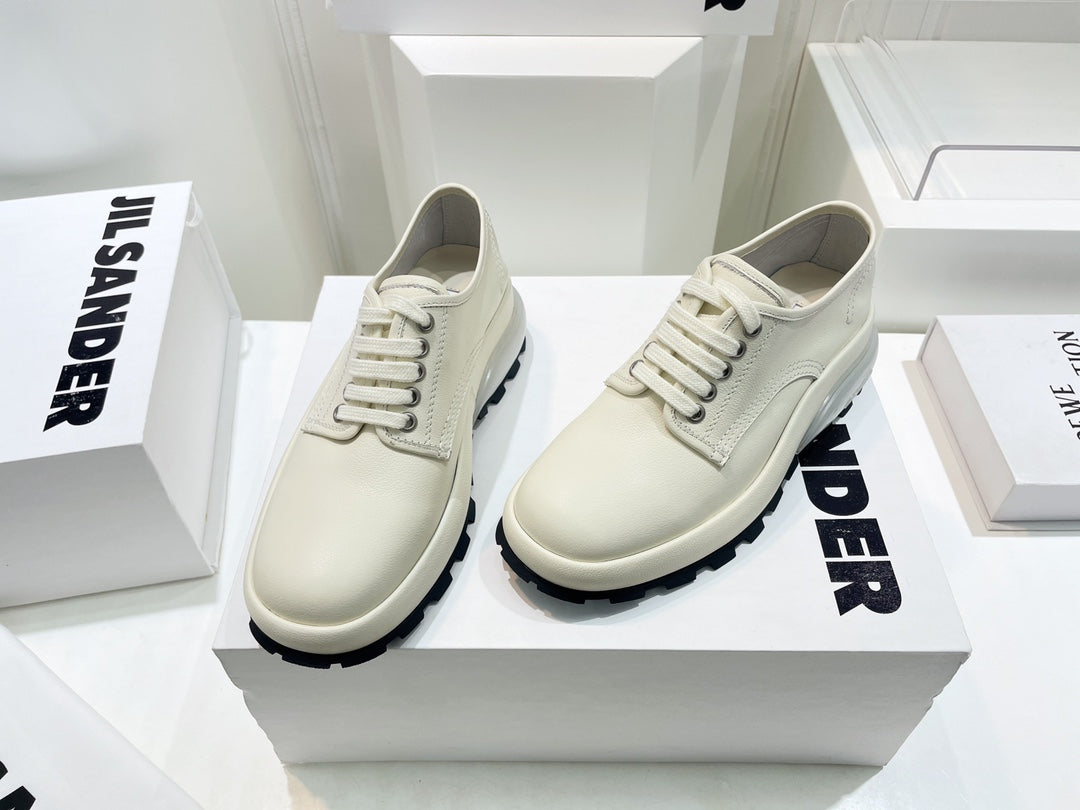 Jil sander-2022秋冬 爆休閒系列 厚底透明跟低幫休閒鞋 情侶款