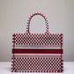 Dior Book Tote-小號36.5cm-紅色波點