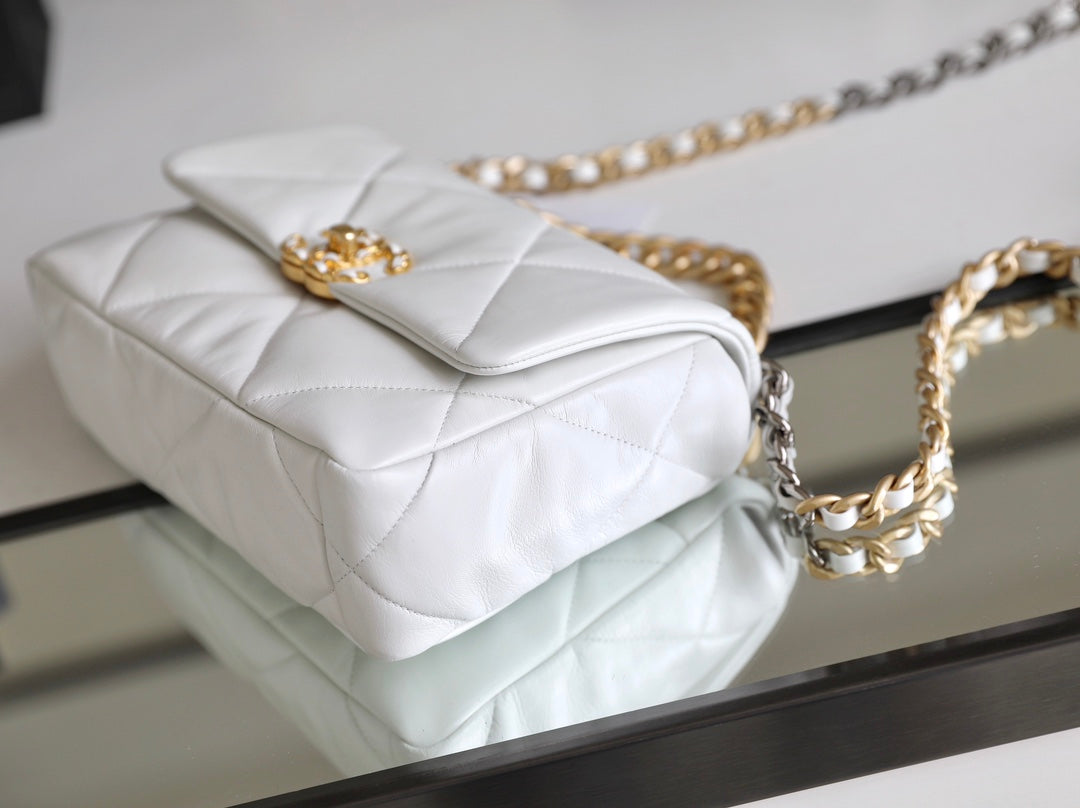 Chanel 19Bag-小號白色
