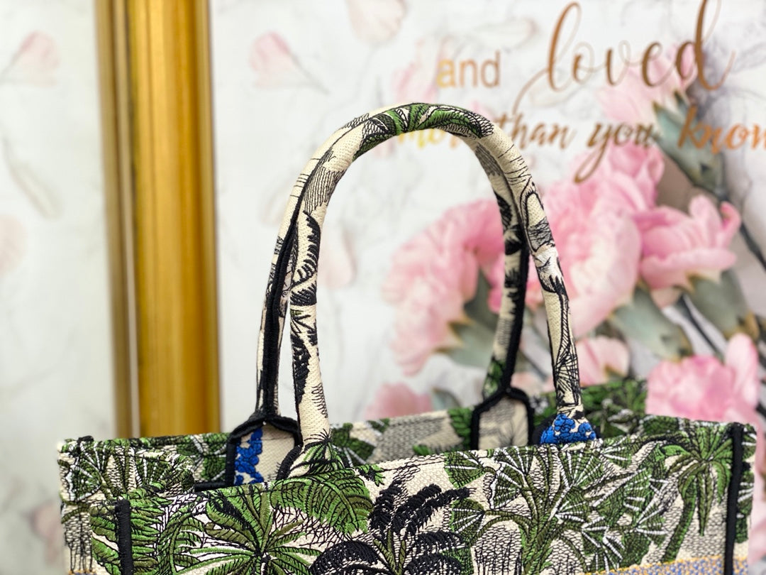Dior Book Tote-小號36.5cm-綠椰子樹