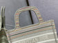 Dior Book Tote-Mini 23cm-金絲條紋