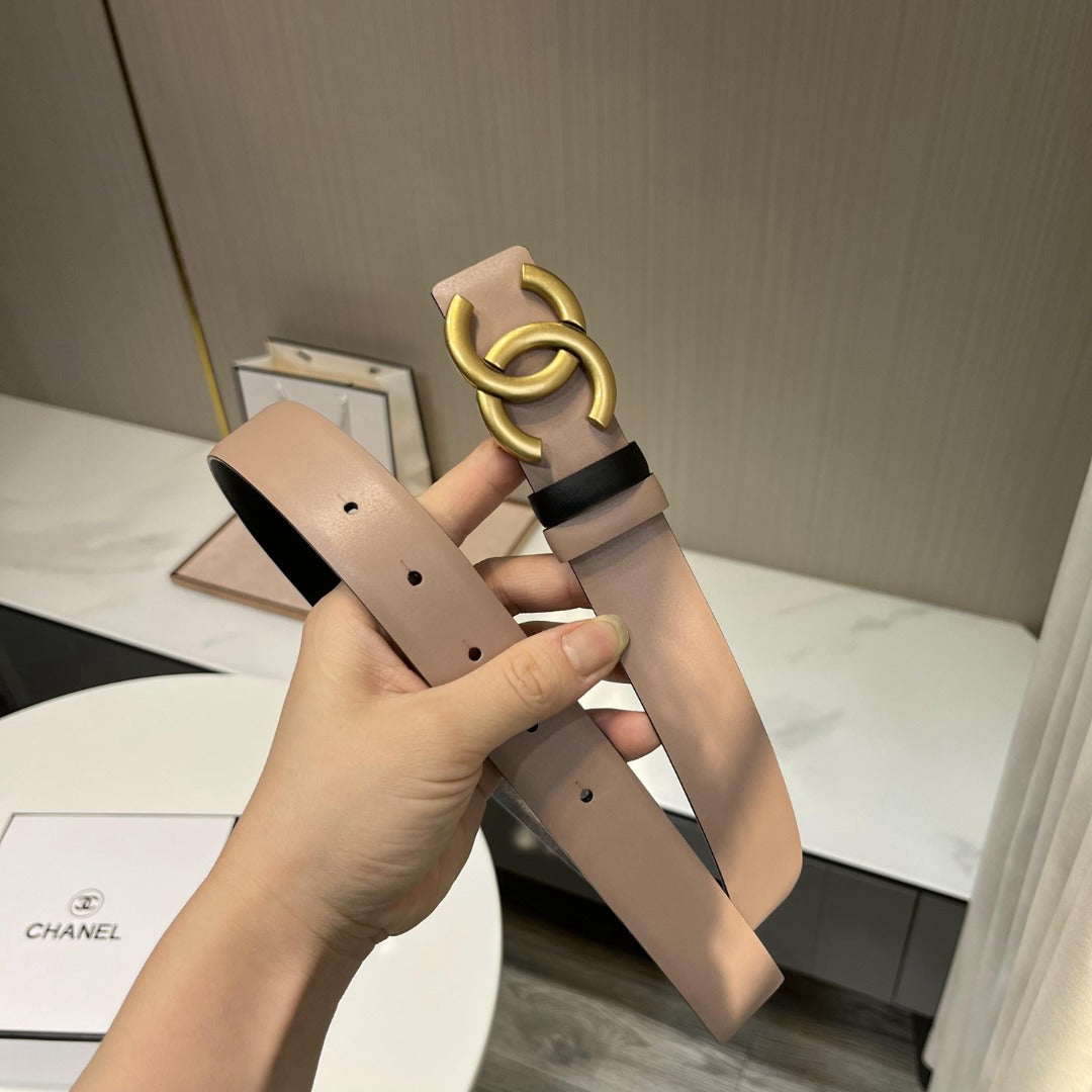 小香家-粉色皮帶-3.0cm