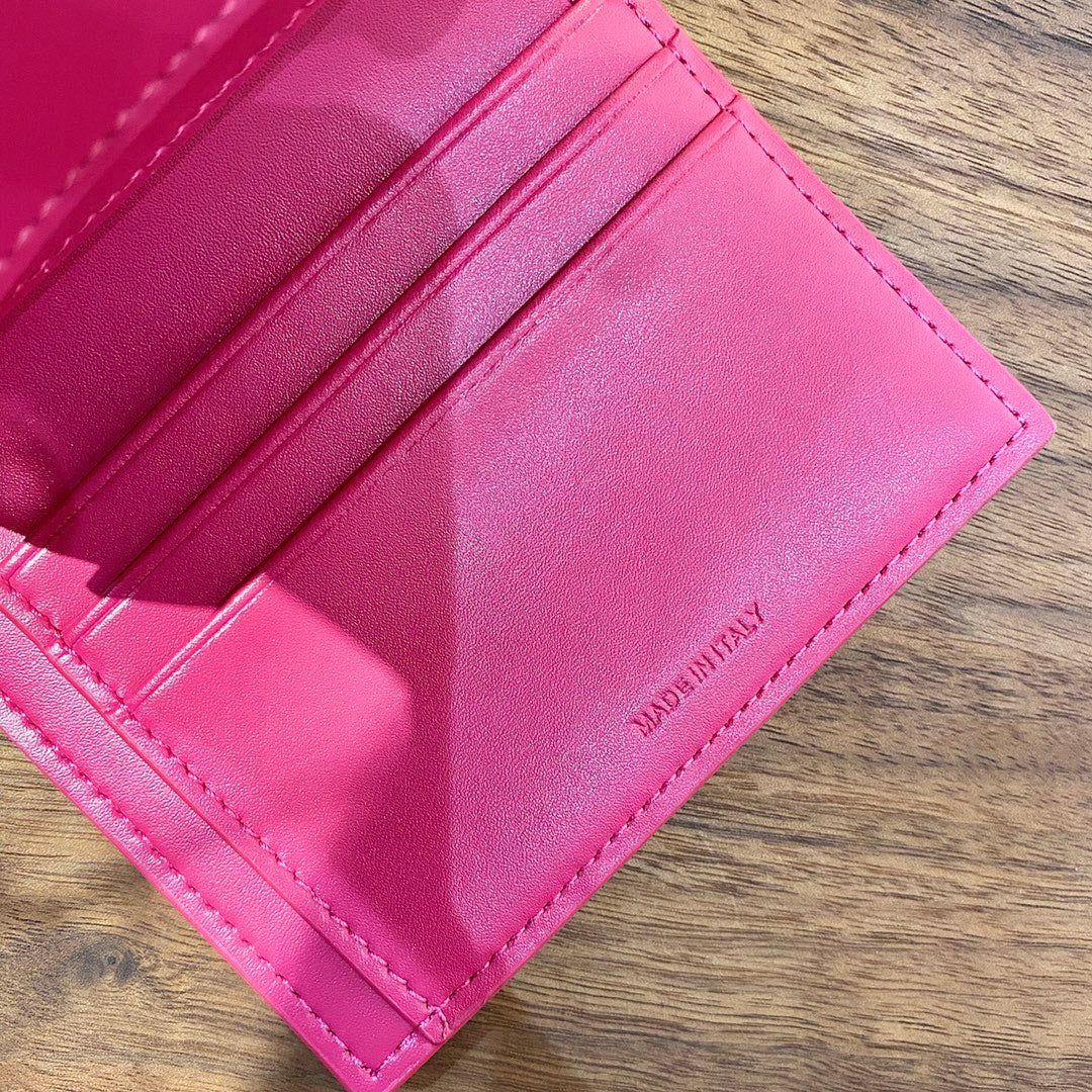 Celine STRAP 小號粒面三折短夾