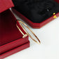 Cartier 細版釘子手鐲 玫瑰金半鑽
