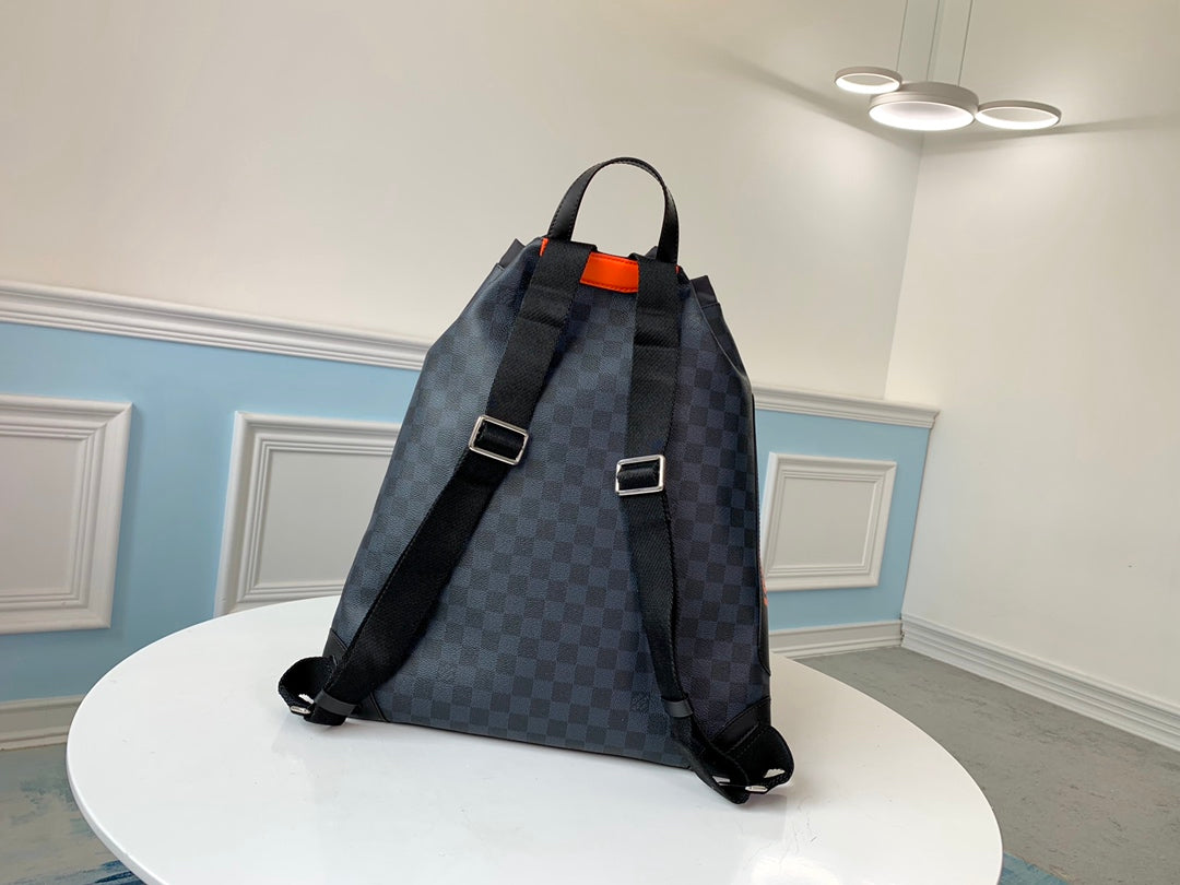 N40170 路L家-Damier Cobalt 抽繩雙肩包