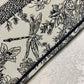 Dior Book Tote-小號36.5cm-黑白早春花卉