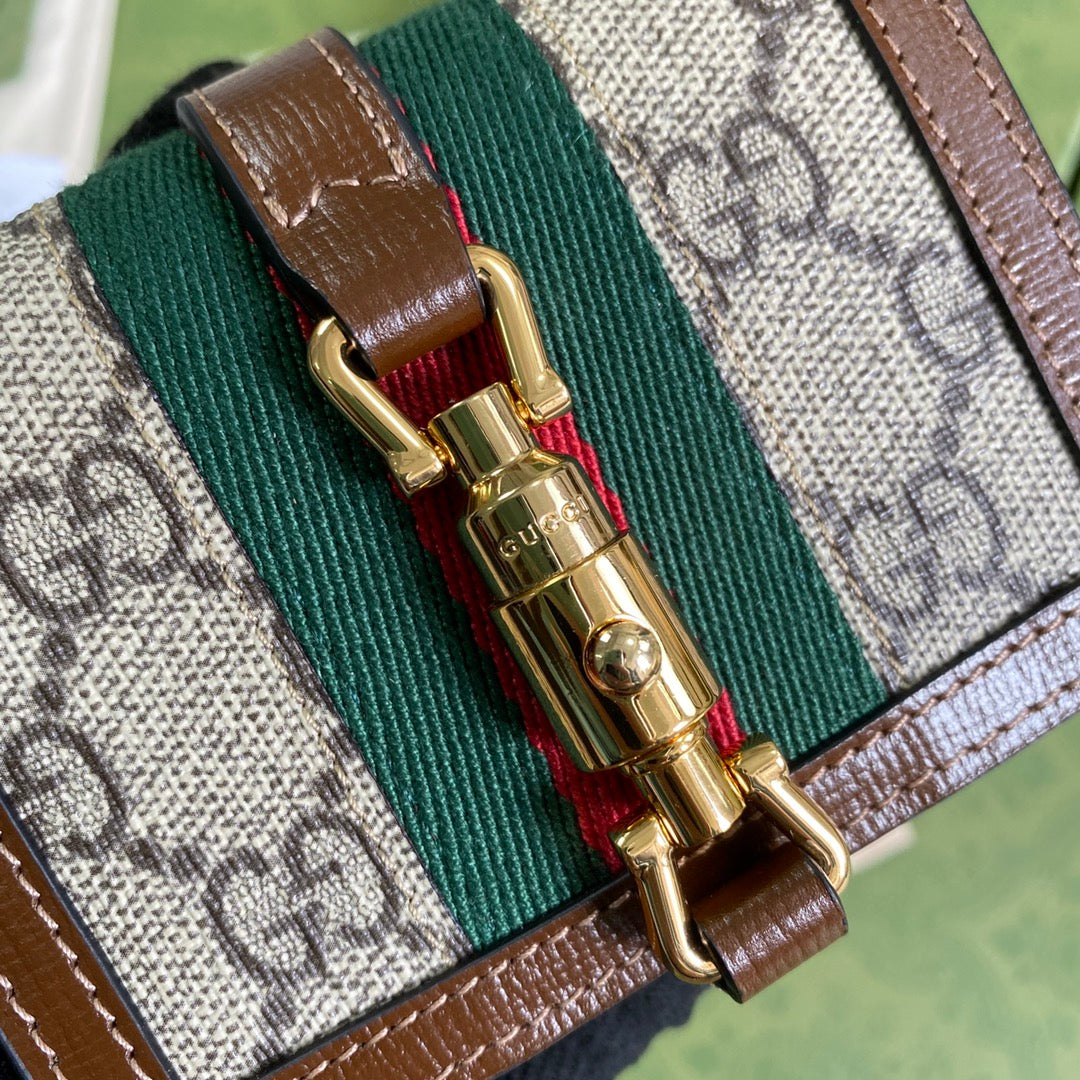 Gucci Jackie1961 系列拉鍊卡包短夾