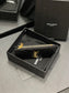 YSL 新品卡包_黑色金扣