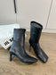 Jil sander-方頭高跟靴 8cm