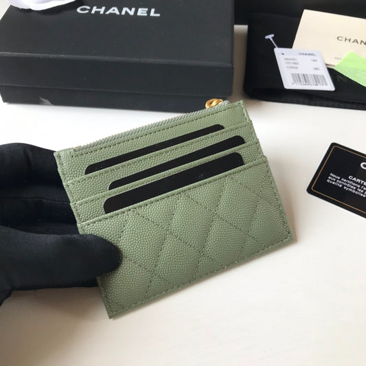 Chanel 拉鍊卡包-扁卡包