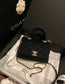 Chanel mini coco handle-黑色絲絨鑽扣
