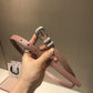 賽C家-粉色銀扣皮帶-1.8cm