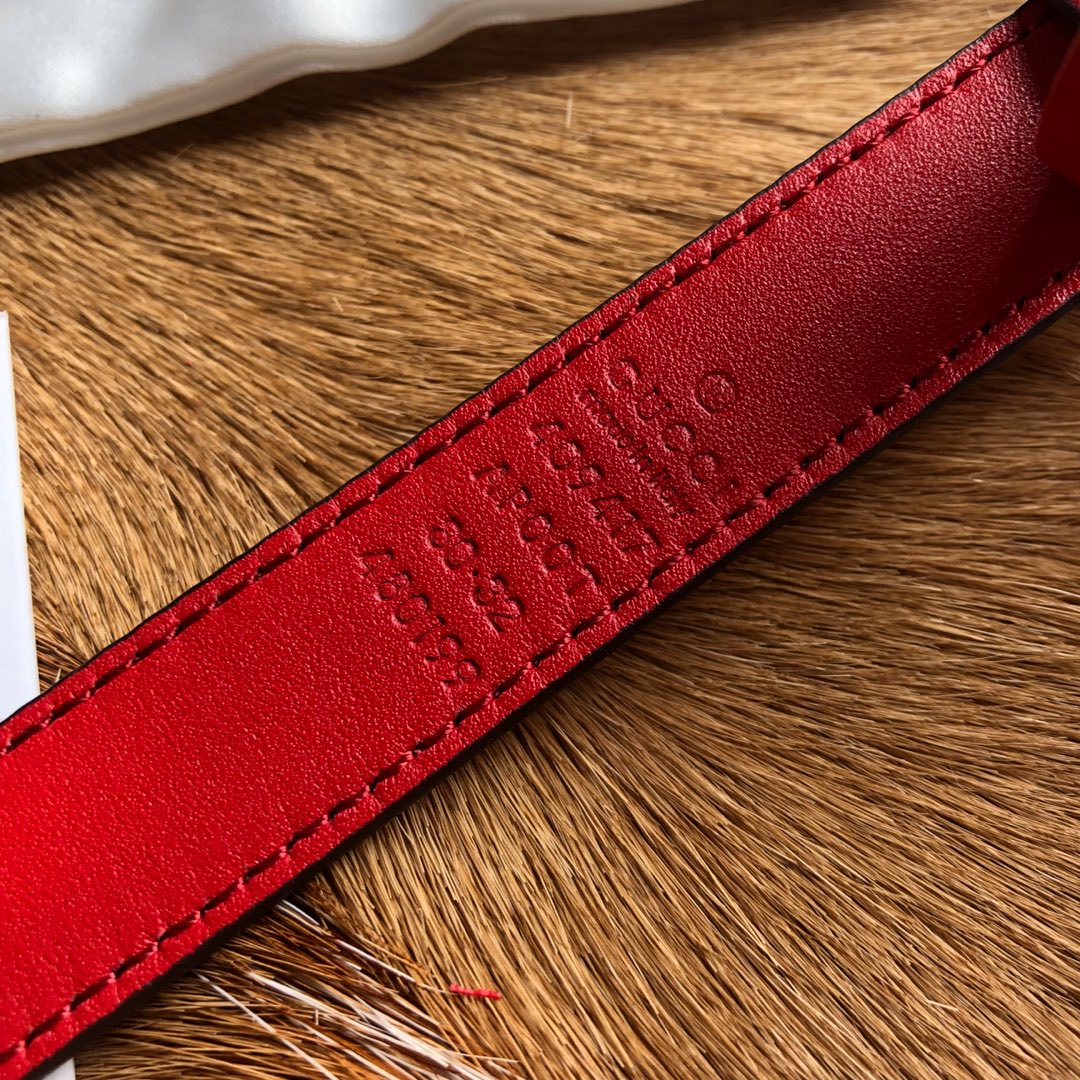 古G家-紅色皮帶-2.0cm