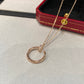 Cartier 釘子滿鑽項鍊