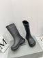 巴黎世-2022秋冬 x Crocs 防滑厚底雨靴 黑色