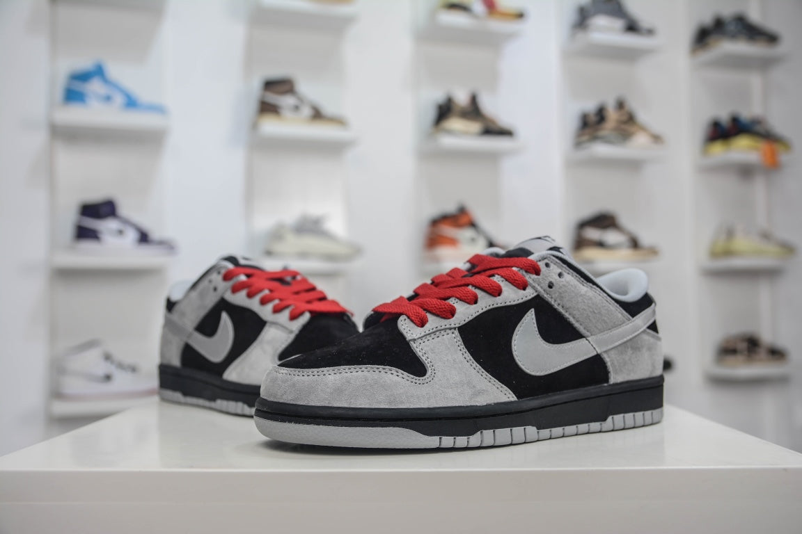 N1KE-Otomo Katsuhiro x Nike SB Dunk Low Steamboy OST 男女同款 麂皮黑紅