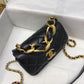 Chanel 拋光小羊皮菱格口蓋包
