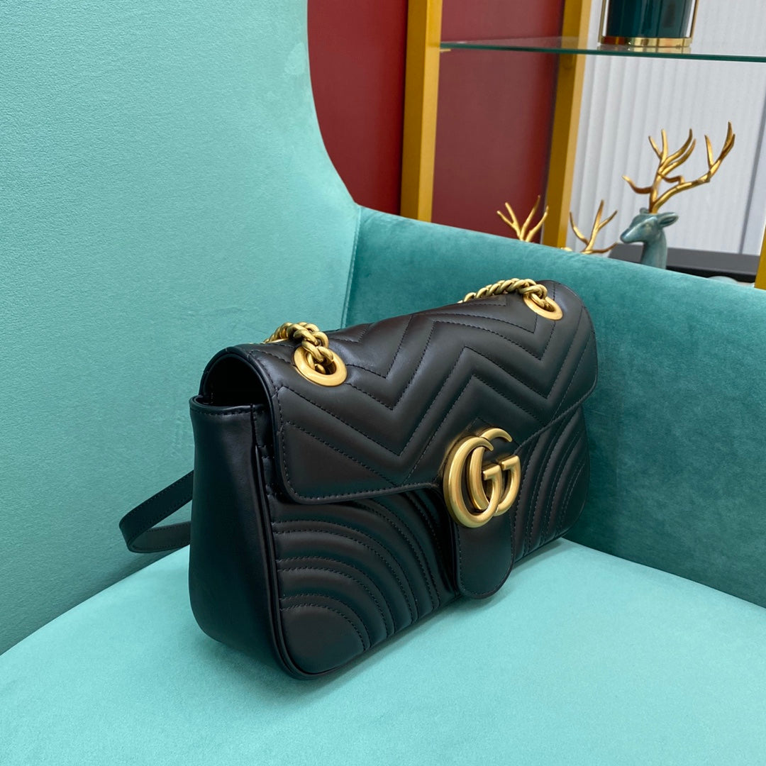 古G家-Marmont-黑色中號26cm（26*7*5cm）