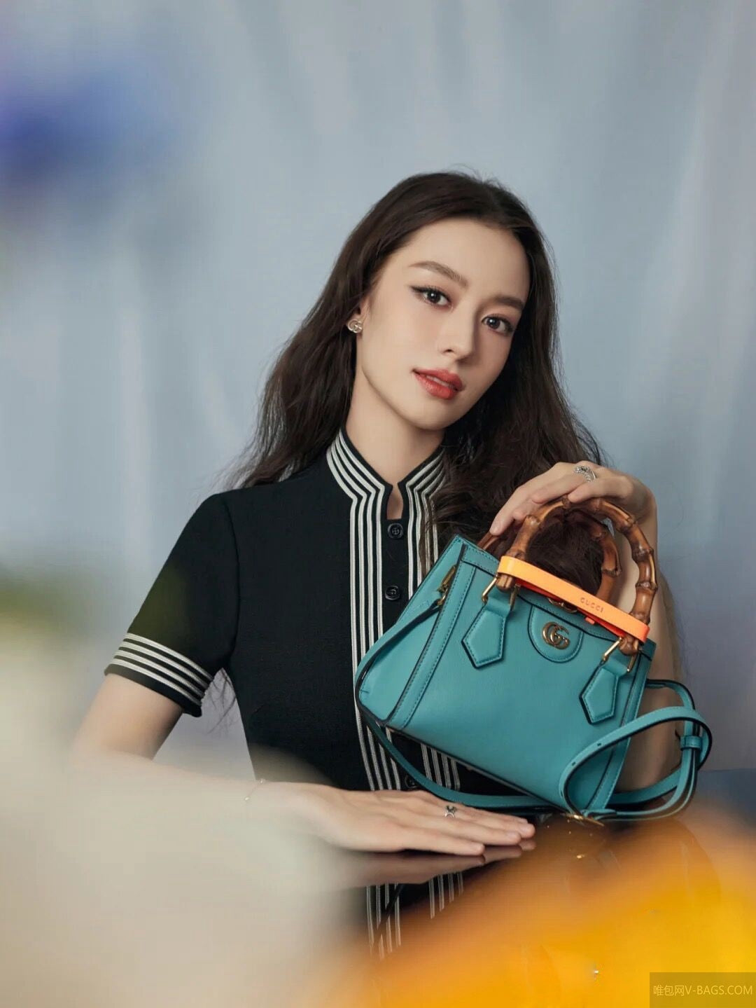 古G家-Diana 迷你手提袋-復古竹節托特包 20*16*10cm