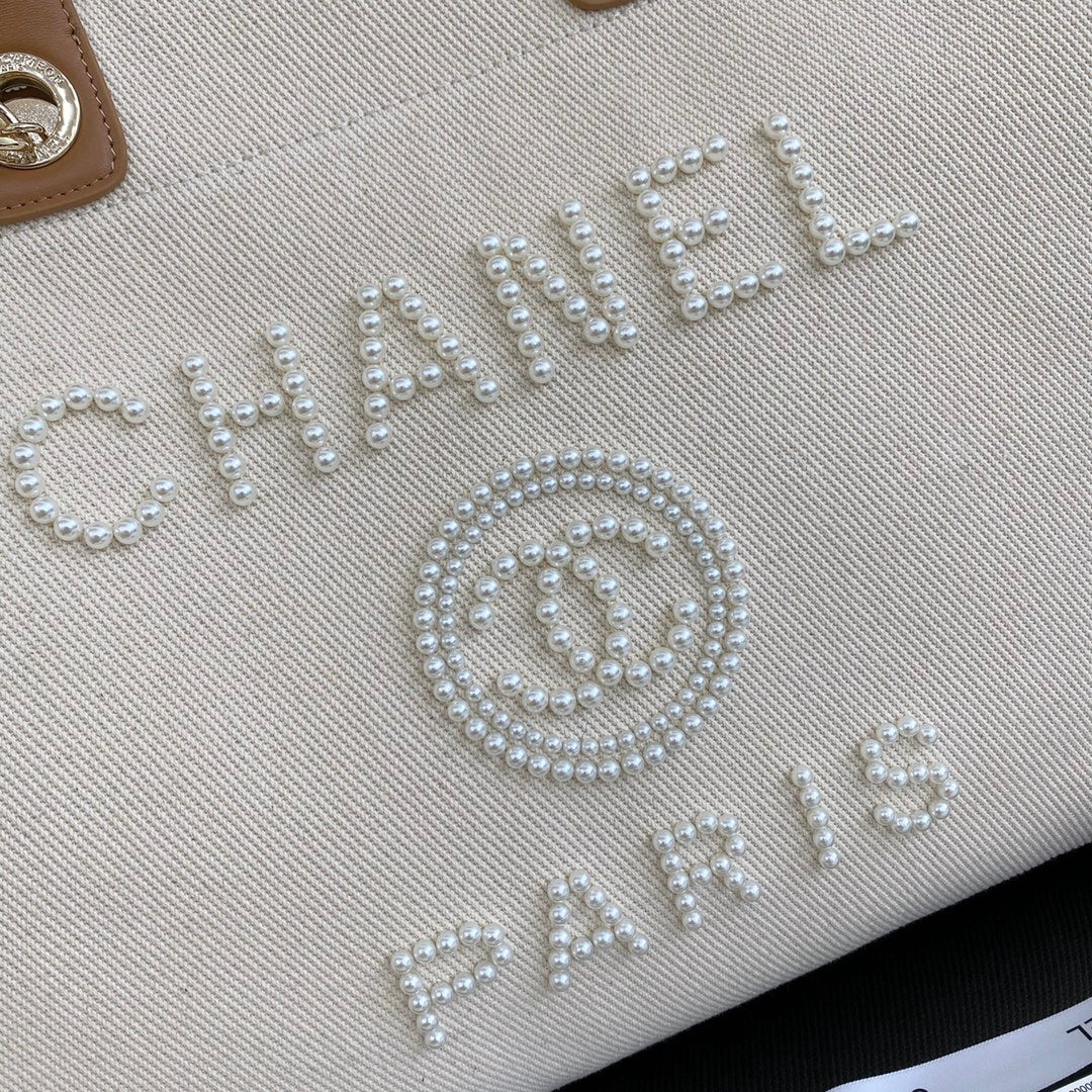 Chanel 珍珠大號沙灘包