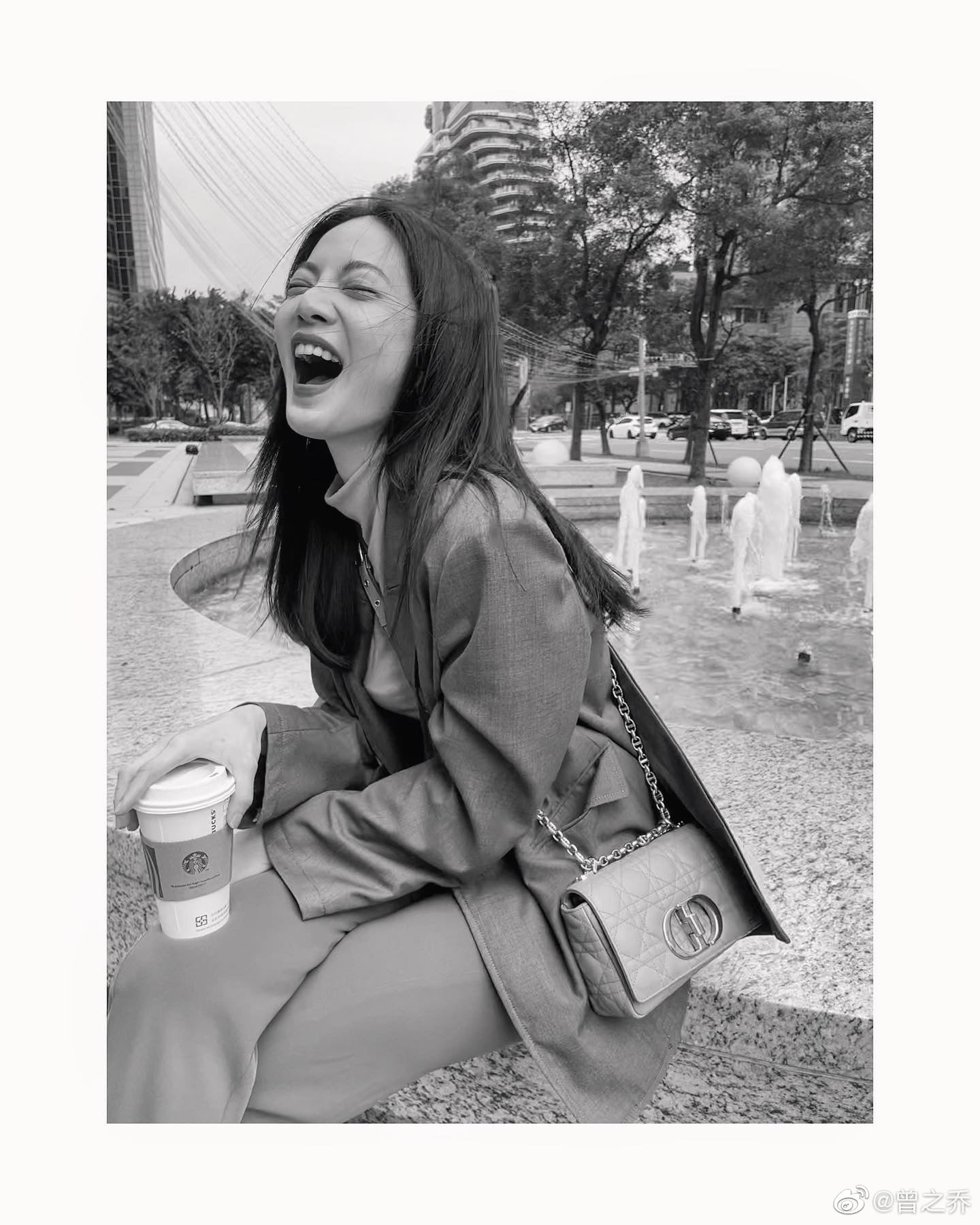 Dior Caro 小號20cm-馬卡龍藍