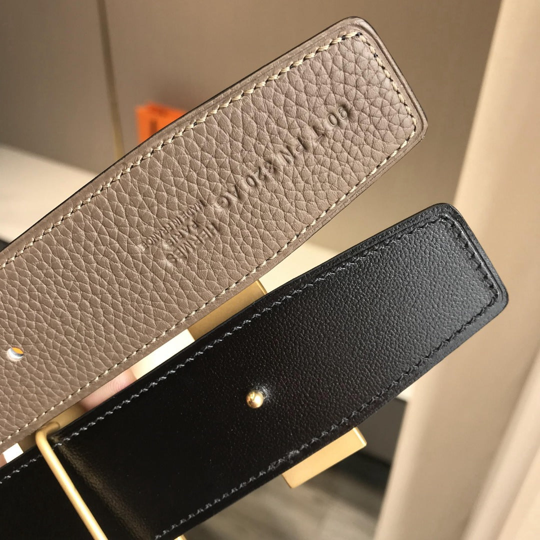 小愛款-灰色皮帶-3.8cm-男款