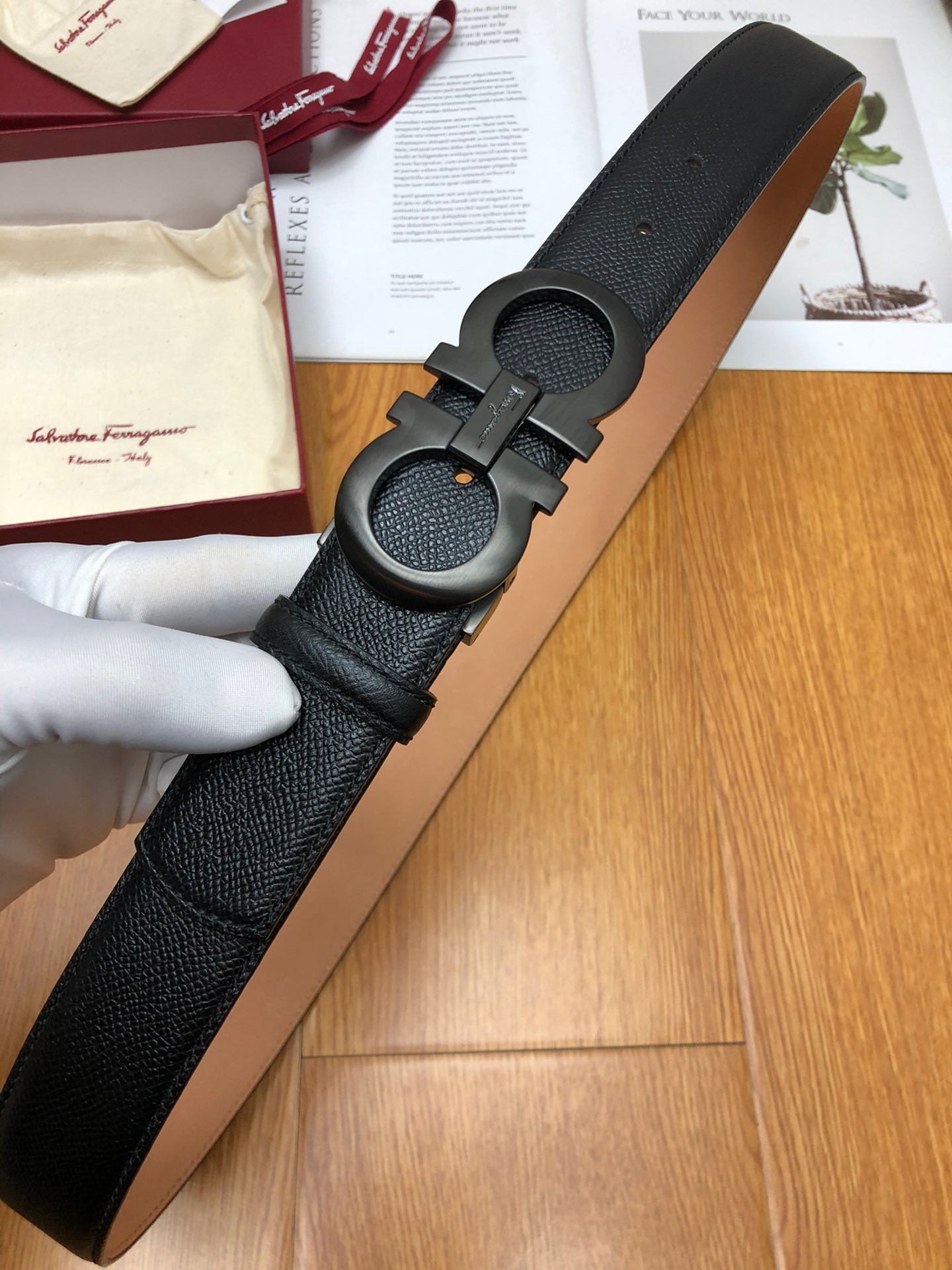 SF菲拉格-皮帶-3.5cm-男款
