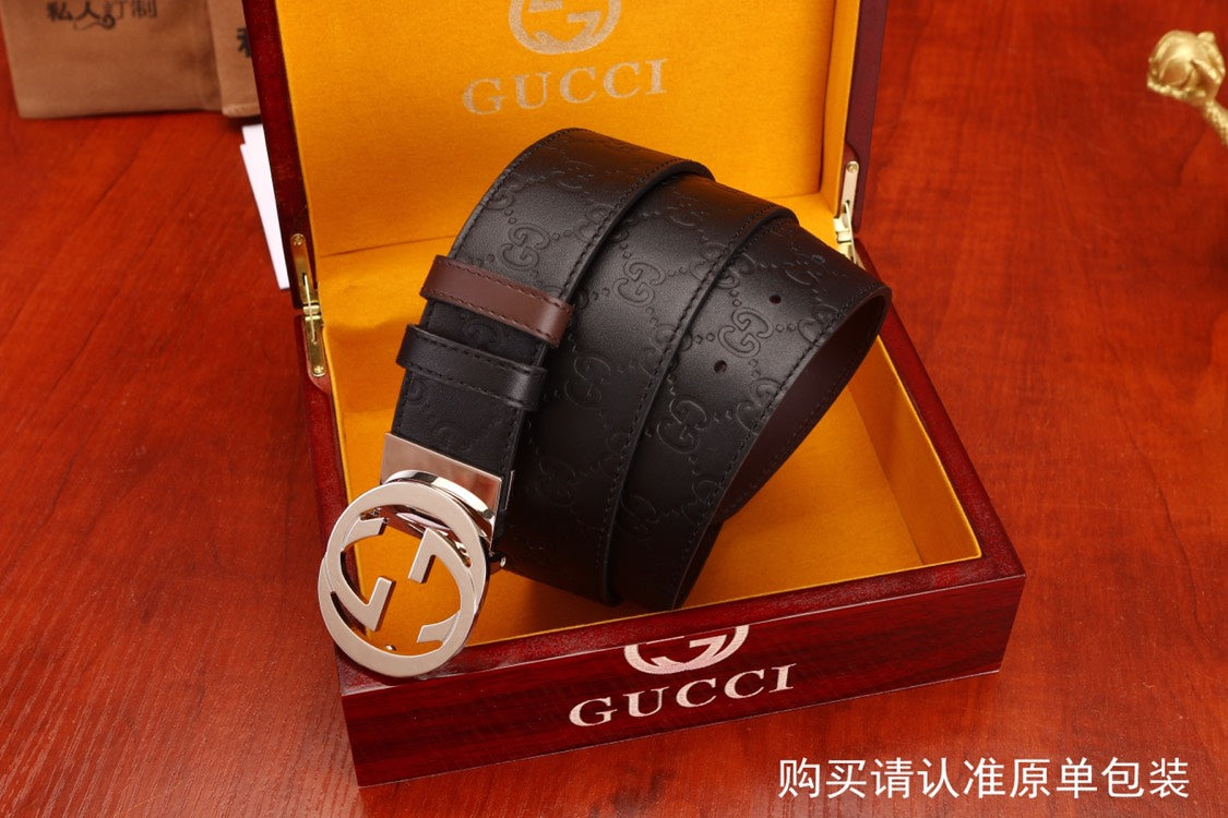 古G家-皮帶-3.7cm-男款