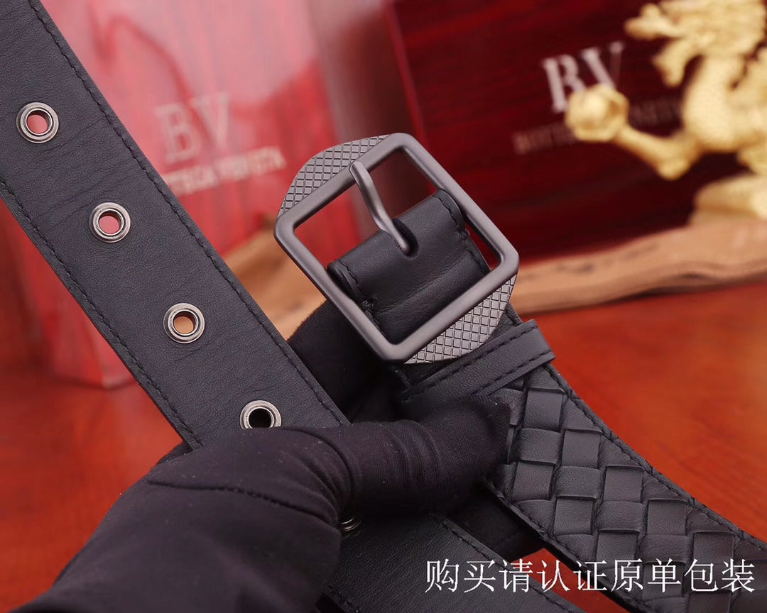 B編織-皮帶-3.8cm-男款